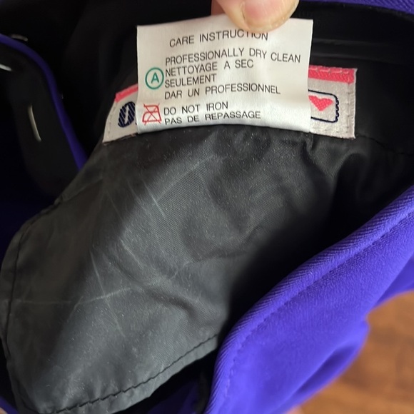 Vintage Obermeyer Women’s Blue Wool Blend Stirrup Ski Pants Made in Japan - Picture 10 of 10